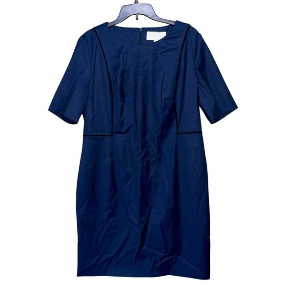 Hugo Boss Dresses & Skirts - Boss Hugo Boss Wool Dress Navy Shift Minimalist